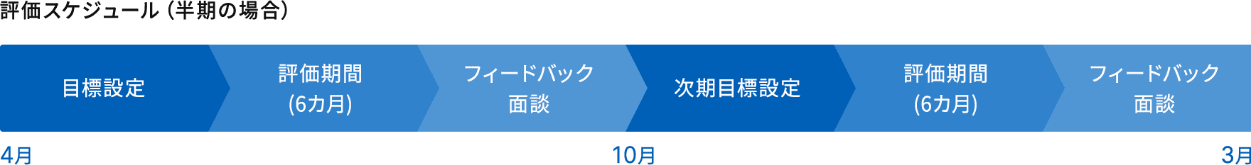 半期の評価スケジュール
